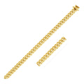 14k Yellow Gold Classic Miami Cuban Solid Bracelet (5.00 mm)
